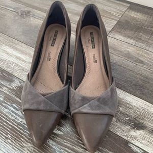 Clarks grey pumps. Gently worn.
